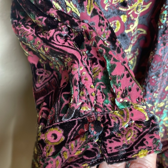 Free People Velvet Mini Dress Mirror Mirror Velvet Tunic NWT size medium - Picture 4 of 9